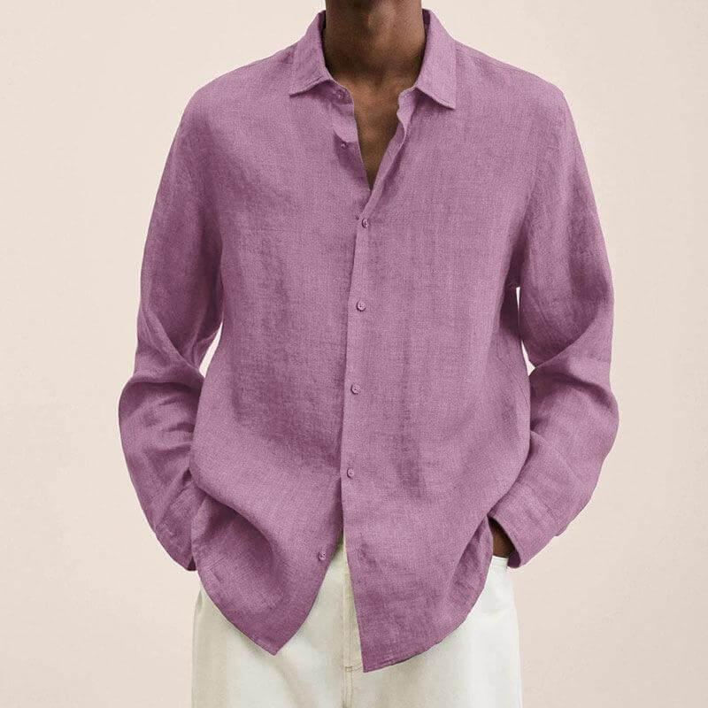 Adrie | Classic Elegant Linen Shirt-DESTINY