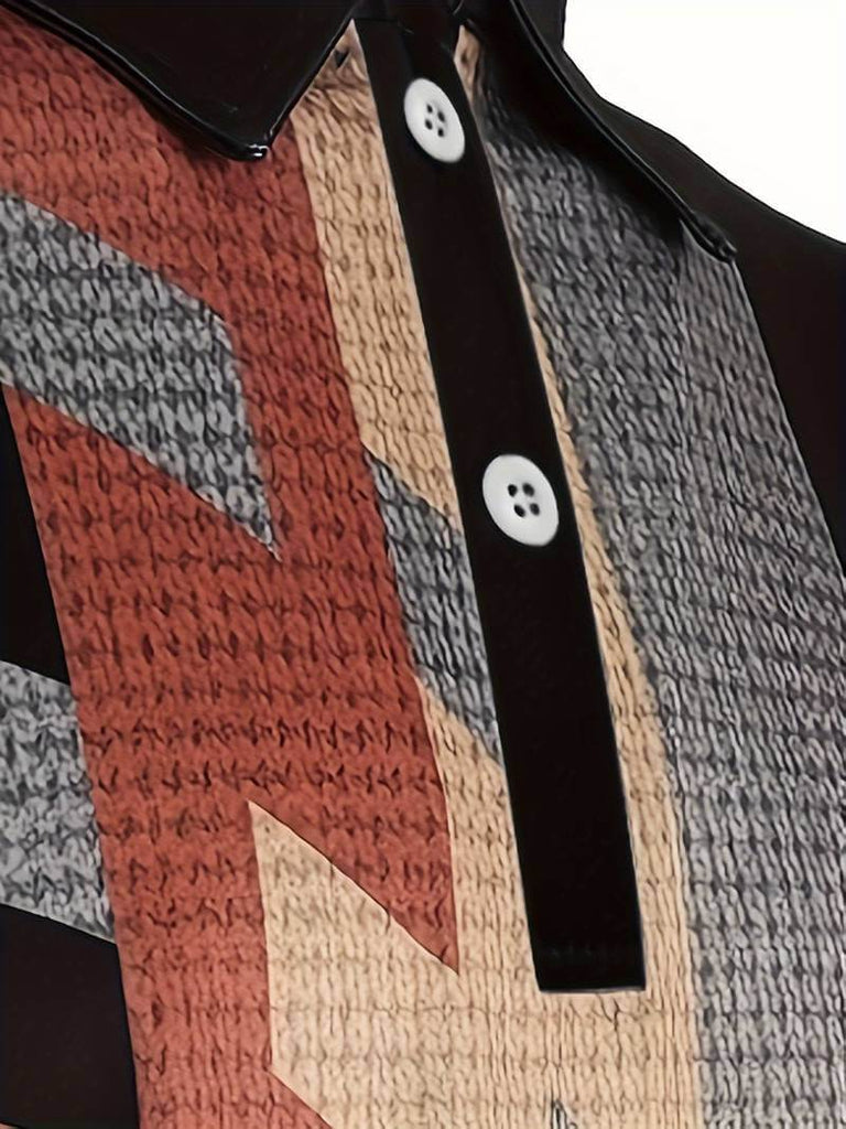 Daniel – casual 1/4 button shirt in vintage style-DESTINY