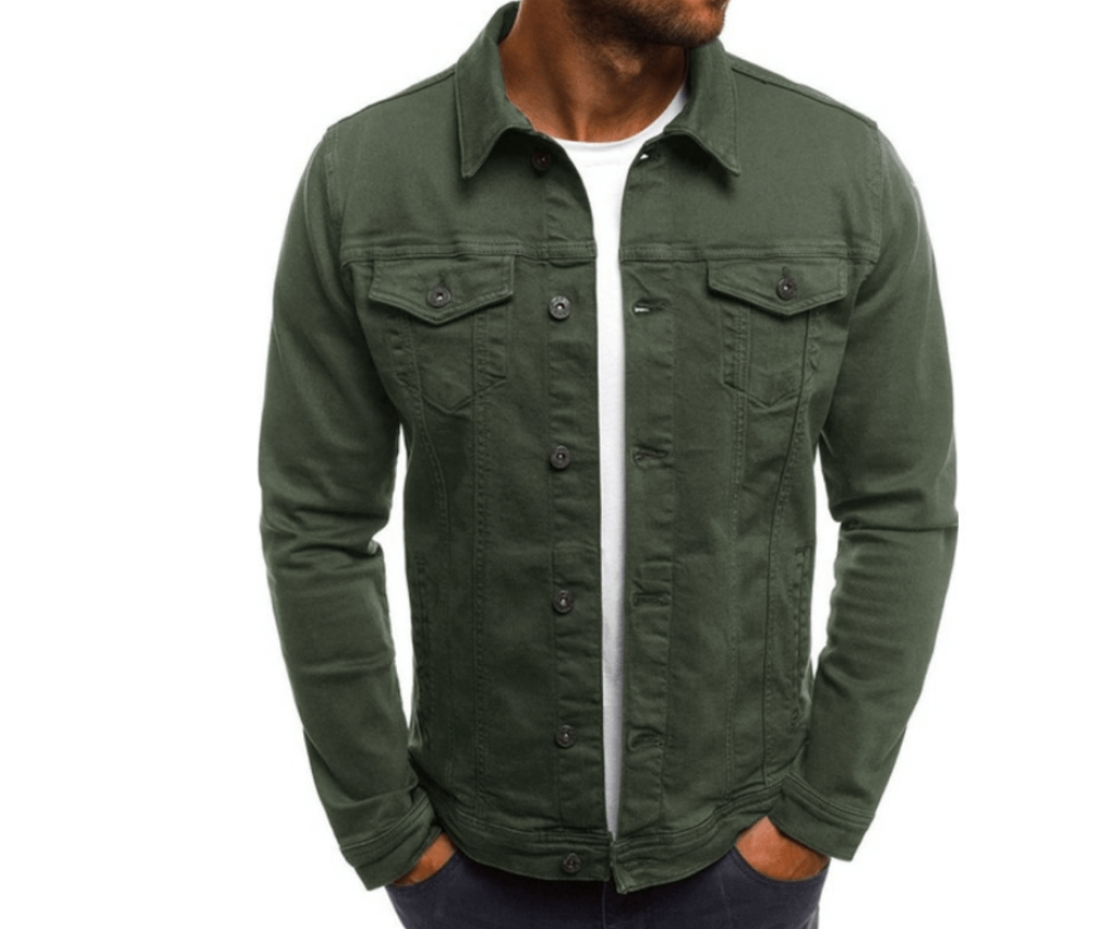 Haris - Coloured denim jacket for men-DESTINY