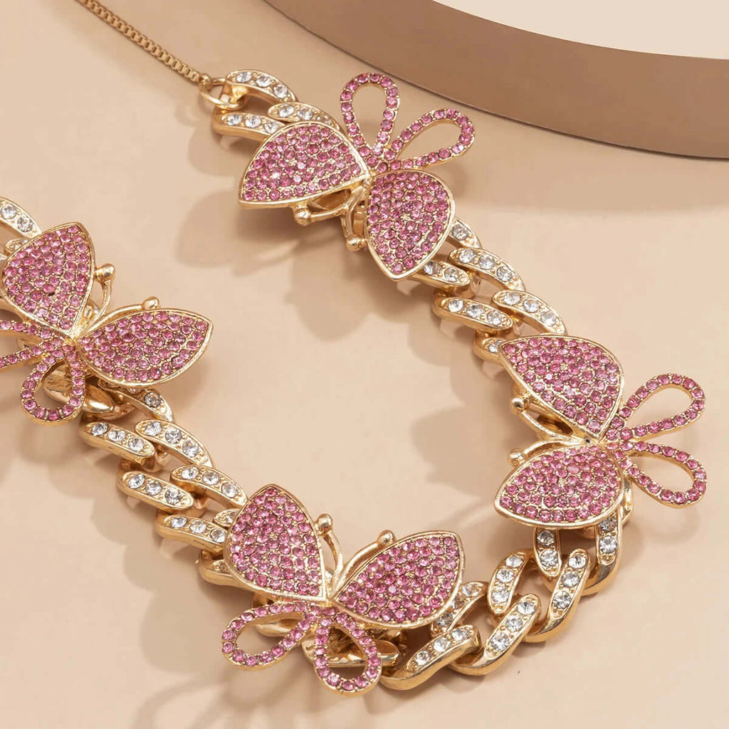 Fashion Butterfly Color Necklace-DESTINY