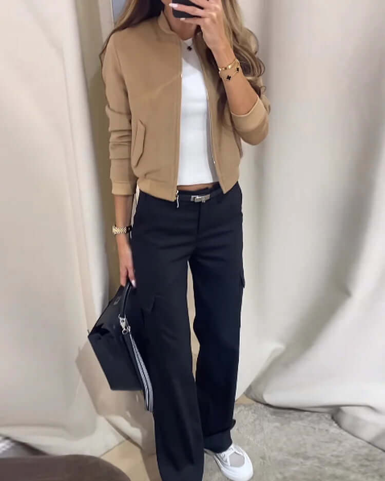 Classic cut short leisure blazer in a modern style-DESTINY