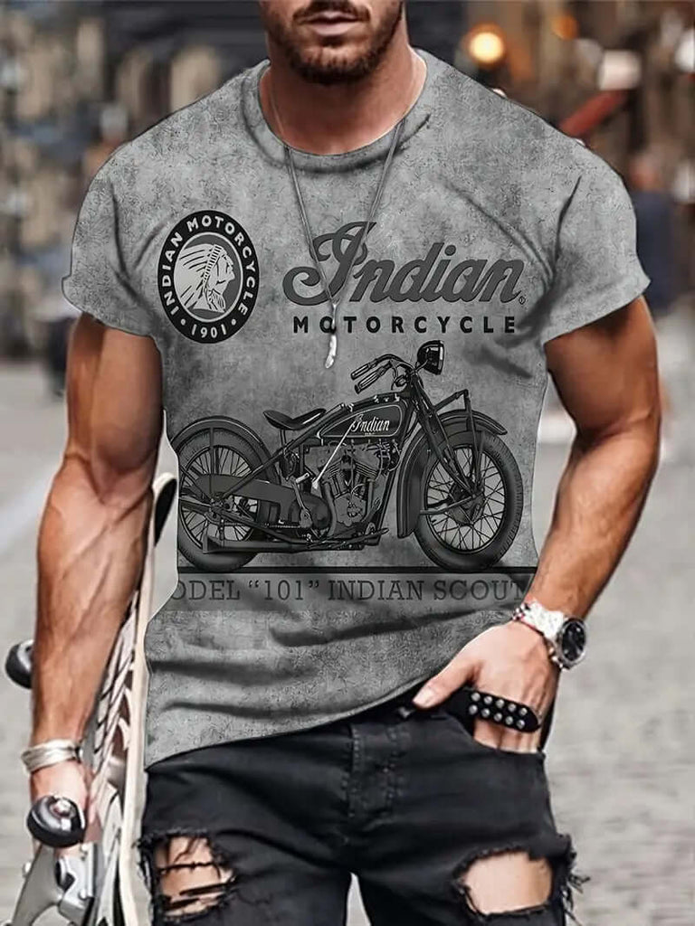 William - retro style graphic t-shirt for men-DESTINY