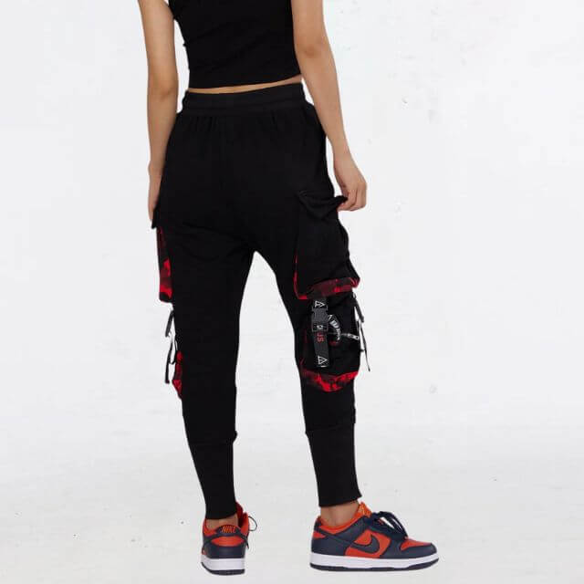 Catalina - Streetwear jogging trousers with utility straps-DESTINY