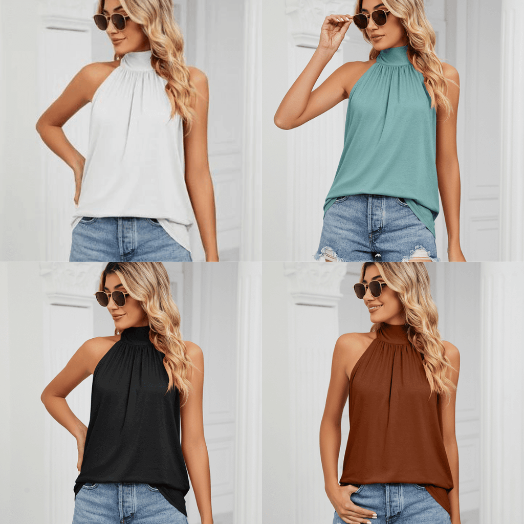 Glamorous chiffon blouse-DESTINY