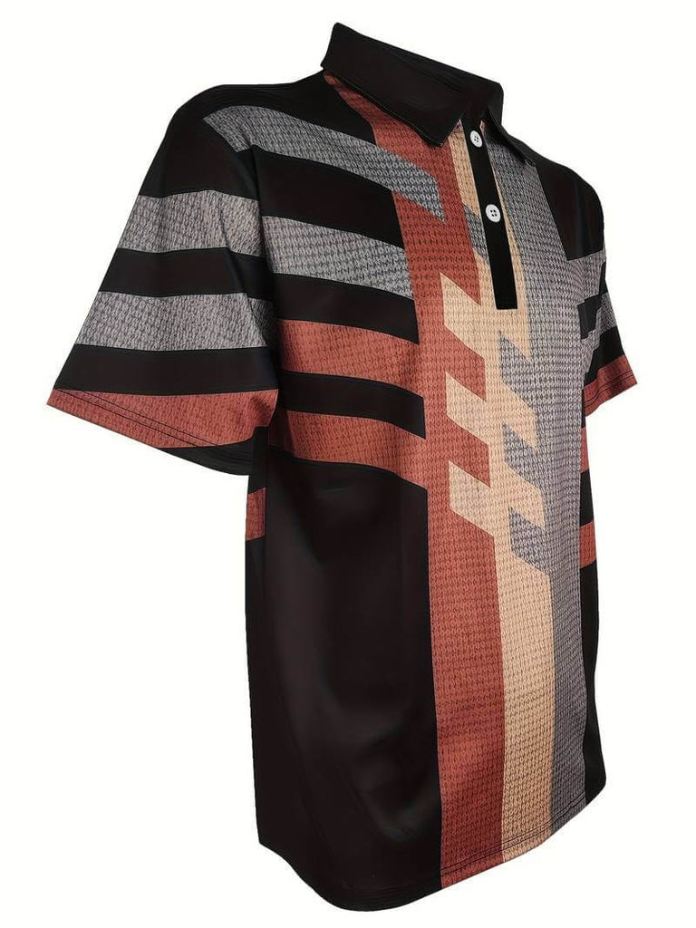 Daniel – casual 1/4 button shirt in vintage style-DESTINY