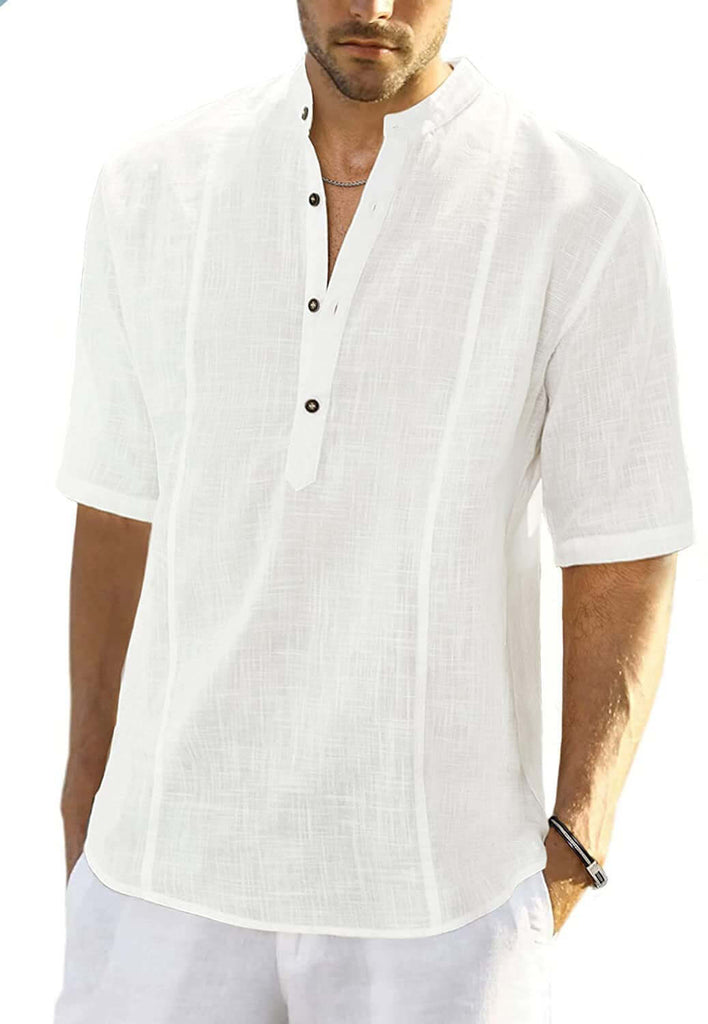 Angelo - Comfortable casual shirts made of linen-DESTINY