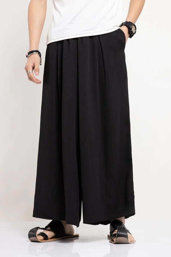 Emile - Summer Thin Wide Leg Trousers-DESTINY