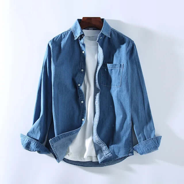 Alistair - Casual denim shirt-DESTINY