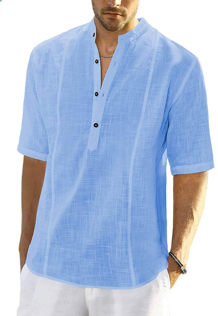 Angelo - Comfortable casual shirts made of linen-DESTINY
