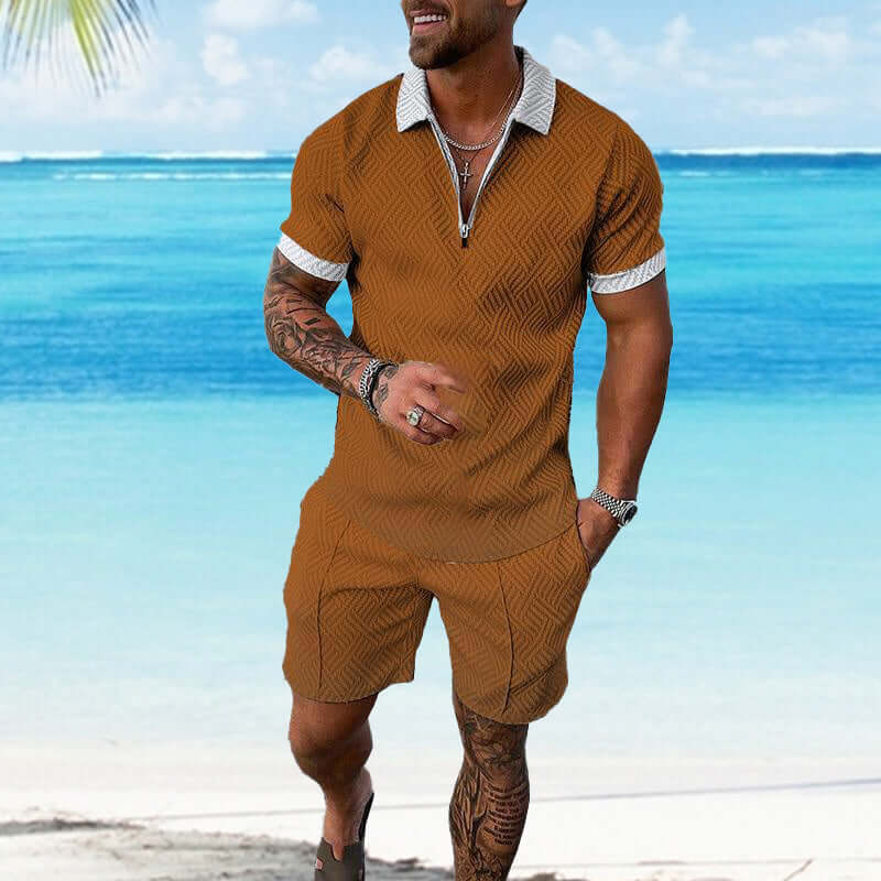 MEN'S CASUAL POLO SHIRT SET 64791773YM-DESTINY