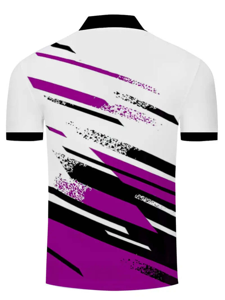 Calvin - casual stripe print short sleeve t shirt-DESTINY