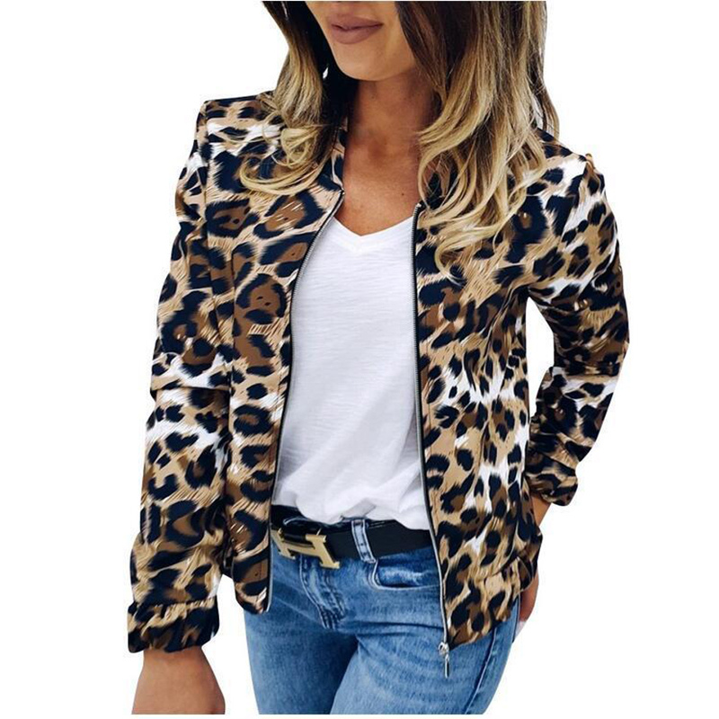 Fashionable bomber jacket with animal print and comfortable fit - Casual wear for everyday comfort - Casual wear for everyday comfort-DESTINY