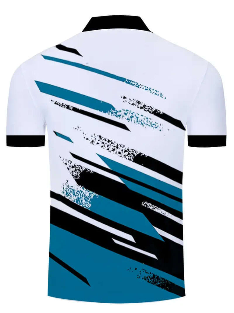 Calvin - casual stripe print short sleeve t shirt-DESTINY