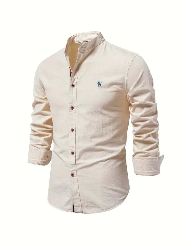 Matthew - benjamin long sleeve button down shirt for spring-DESTINY