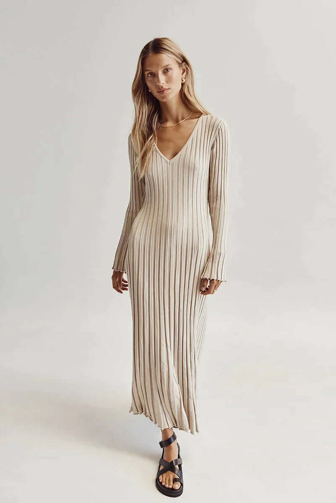 Chiara Rossi | Knitted midi dress-DESTINY