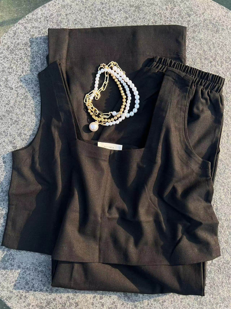 Casual Linen Two Piece Set-DESTINY