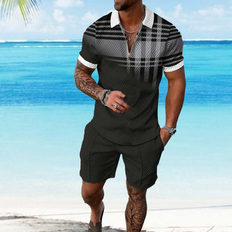 MEN'S CASUAL POLO SHIRT SET 84556613YM-DESTINY