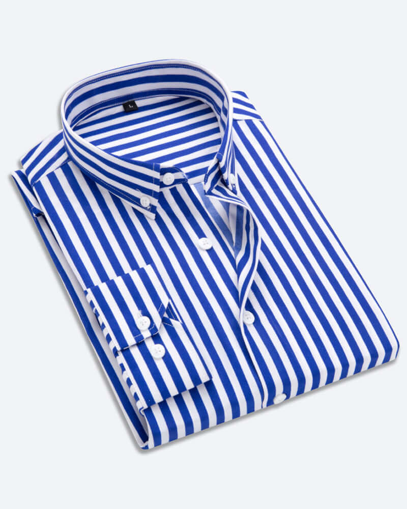 Terrell - Vertical striped shirt-DESTINY