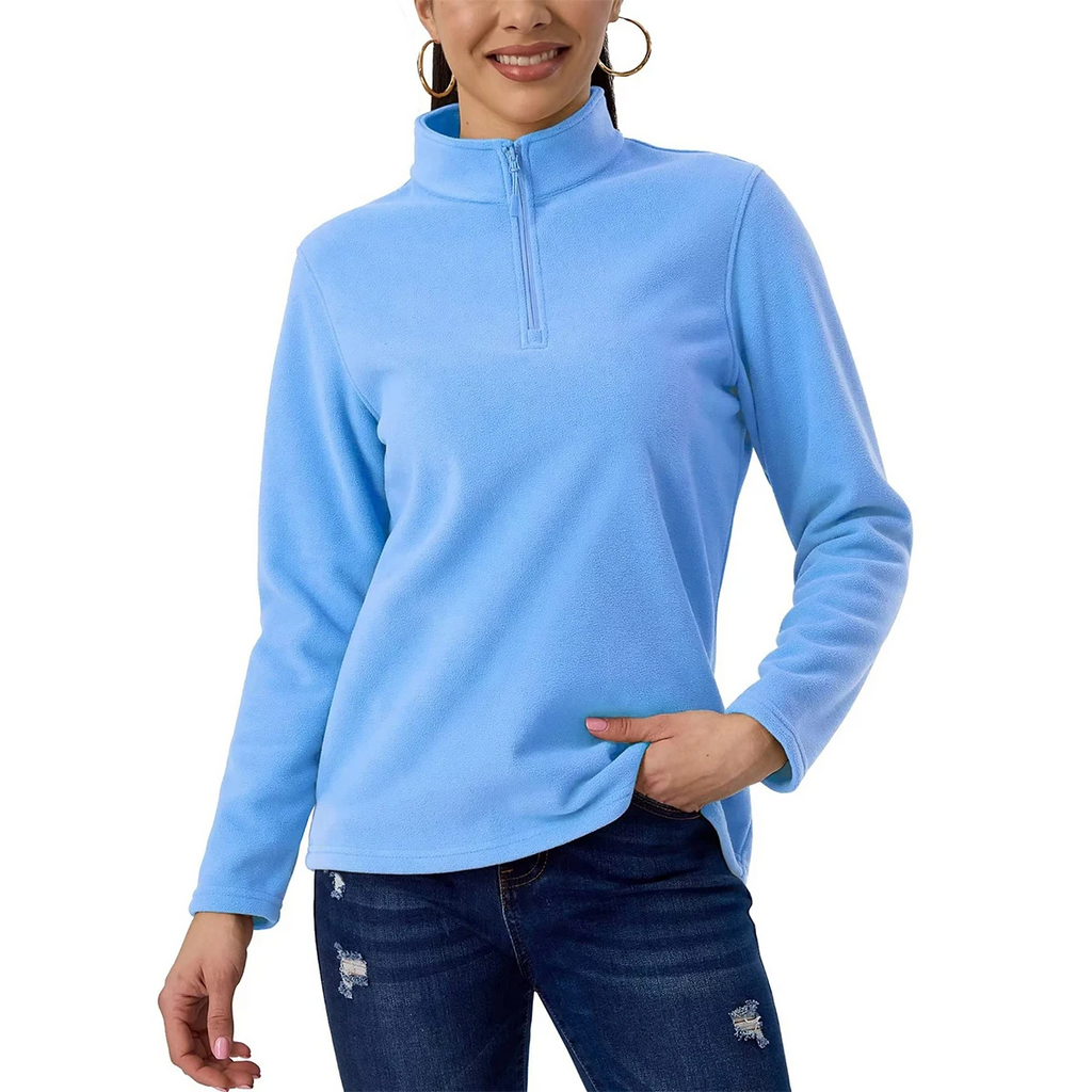 Comfortable jacket with a short zip, ideal for activities, fleece - High-quality craftsmanship for durability - Lightweight and breathable material-DESTINY