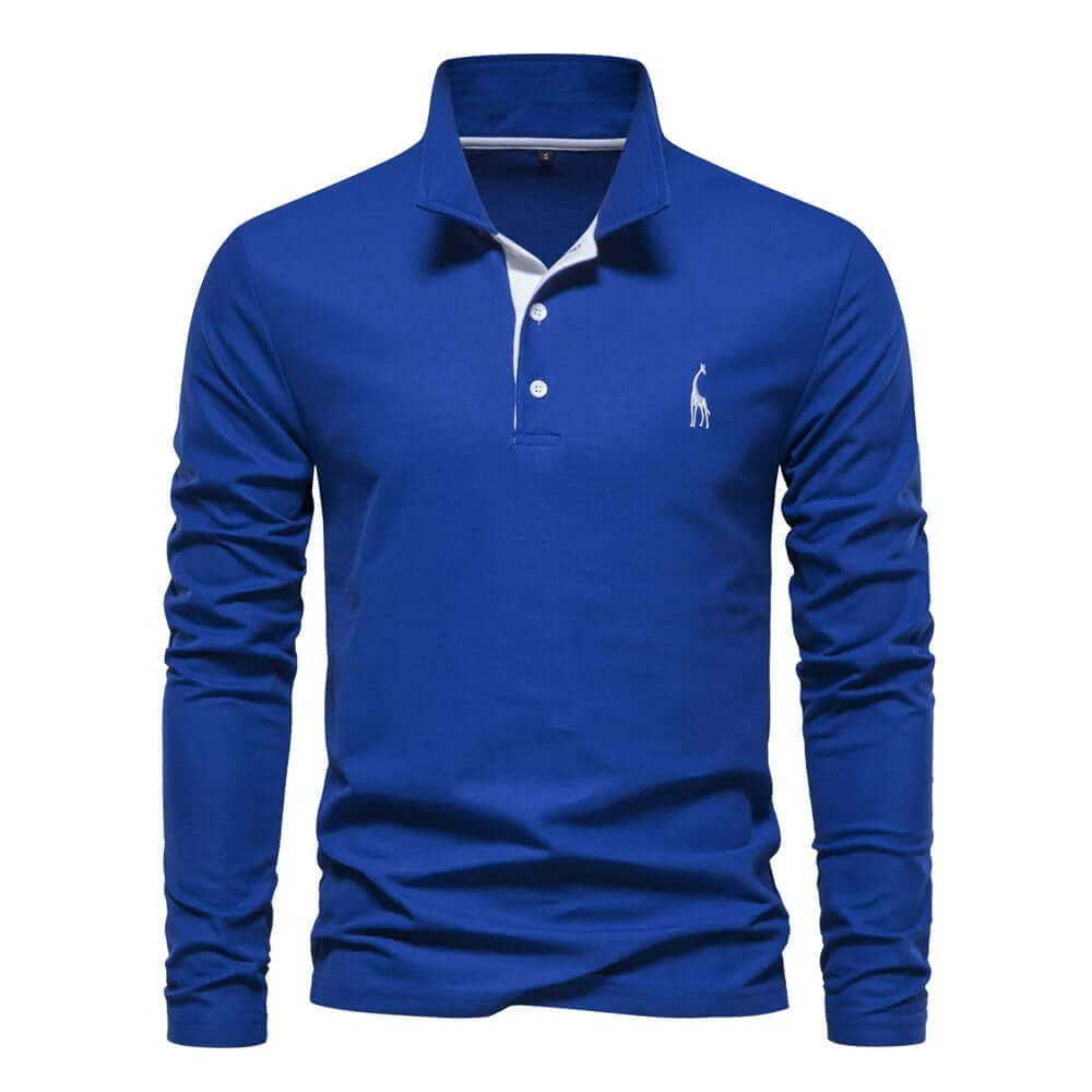 Long sleeve polo shirts for men-DESTINY