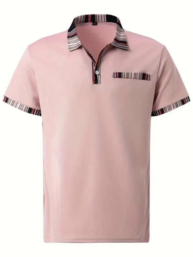 Daniel - breathable regular striped collar shirt for men-DESTINY