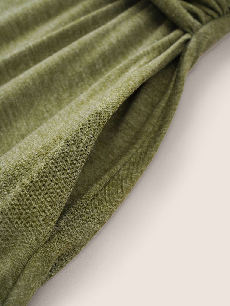 Supersoft Essentials Twist Front Ruched Dress-DESTINY