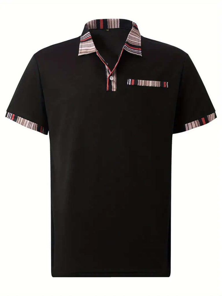 Daniel - breathable regular striped collar shirt for men-DESTINY