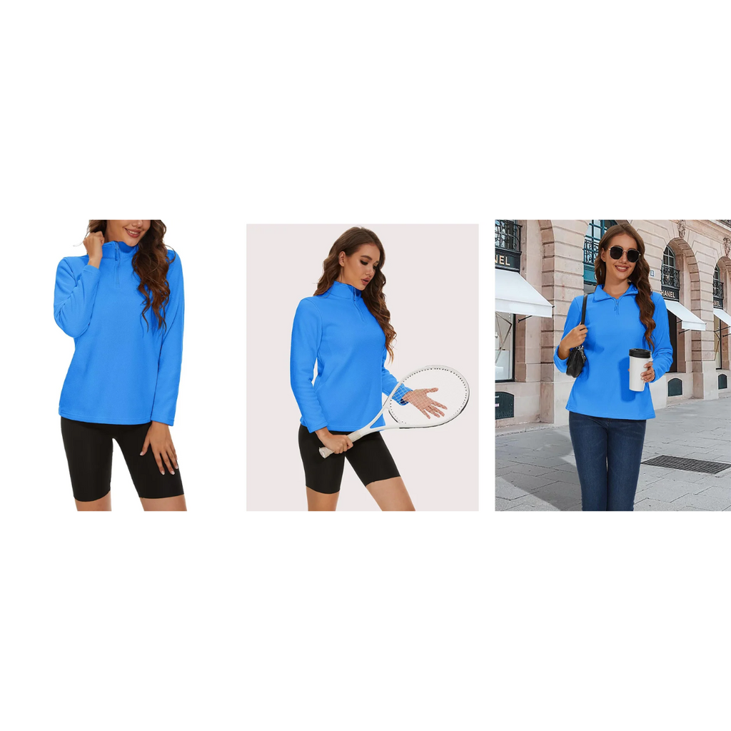 Comfortable jacket with a short zip, ideal for activities, fleece - High-quality craftsmanship for durability - Lightweight and breathable material-DESTINY