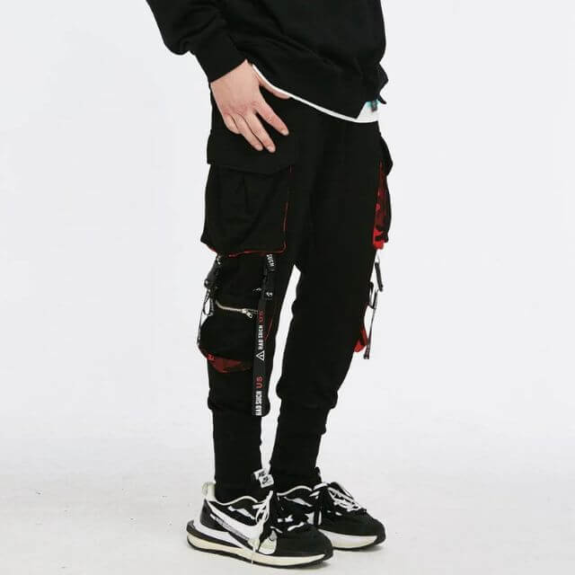 Catalina - Streetwear jogging trousers with utility straps-DESTINY