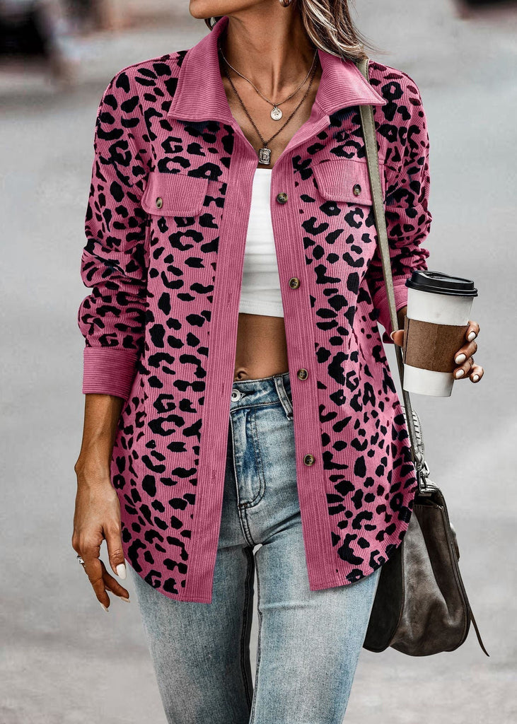 Chic leopard jacket - Stylish design for modern women - Lightweight and breathable material-DESTINY