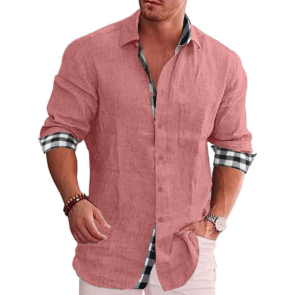 Alain - Summer shirt with buttons and pockets-DESTINY