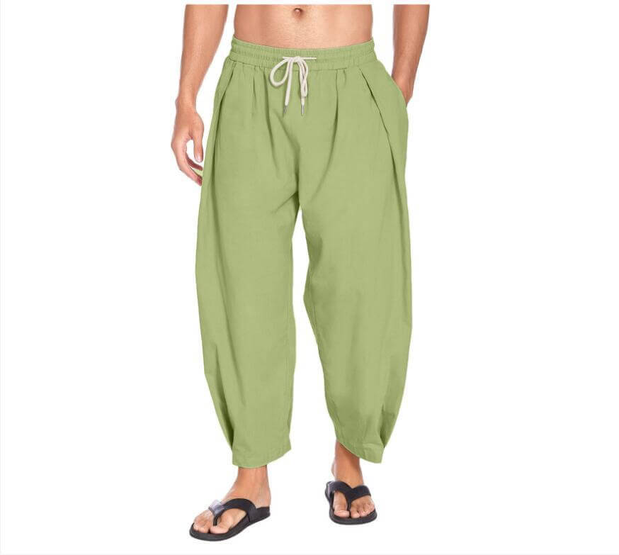 Hermann - Men's trousers in cotton and linen-DESTINY