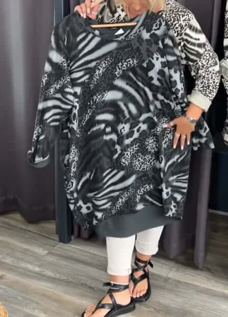 Florin | Comfy Printed cotton top-DESTINY