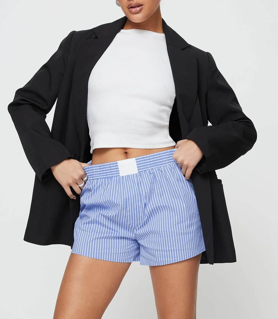 Summery women's shorts striped-DESTINY