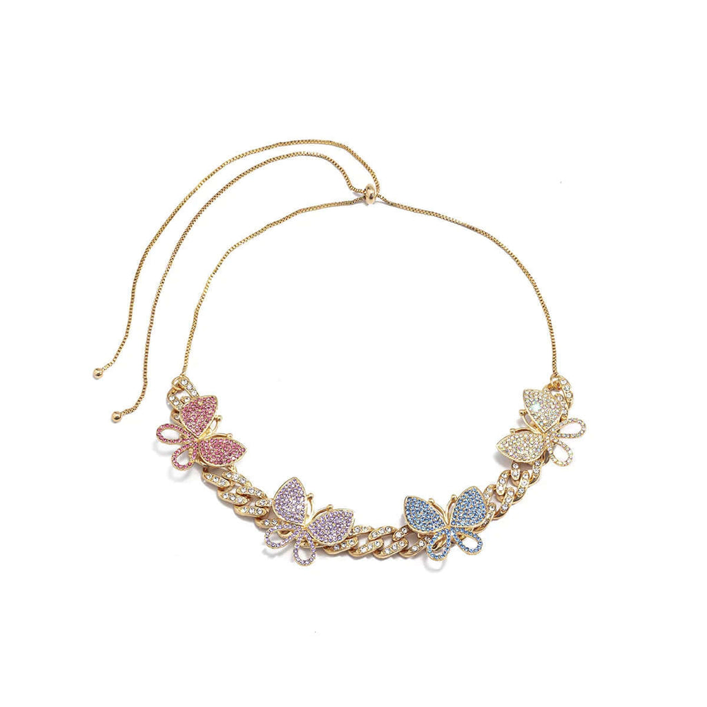 Fashion Butterfly Color Necklace-DESTINY