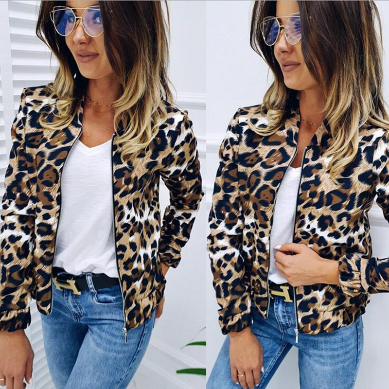 Fashionable bomber jacket with animal print and comfortable fit - Casual wear for everyday comfort - Casual wear for everyday comfort-DESTINY