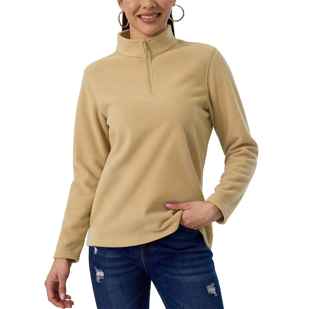 Comfortable jacket with a short zip, ideal for activities, fleece - High-quality craftsmanship for durability - Lightweight and breathable material-DESTINY