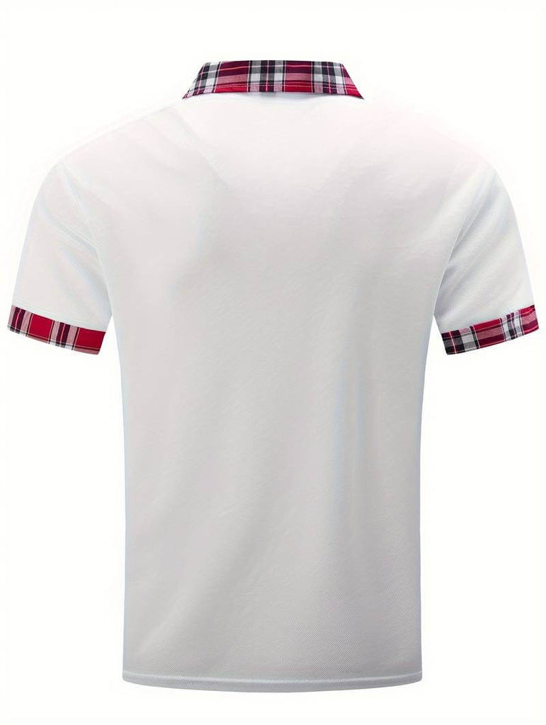 Elijah check shirt with zip and lapels-DESTINY