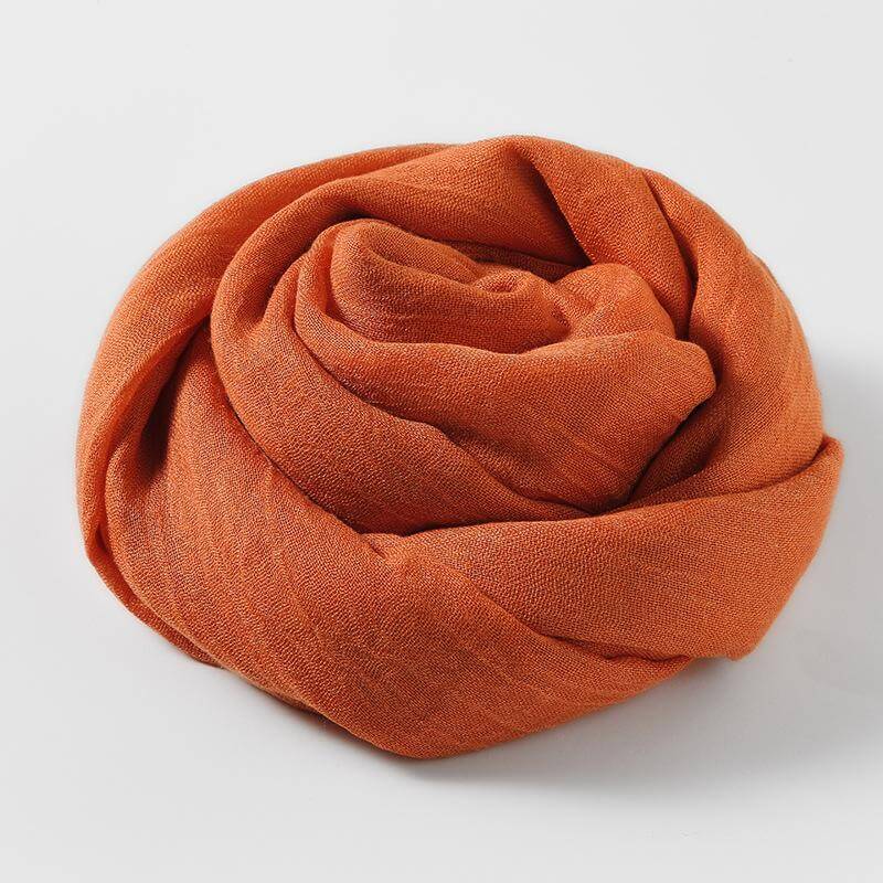 Soft Linen Texture Scarf-DESTINY