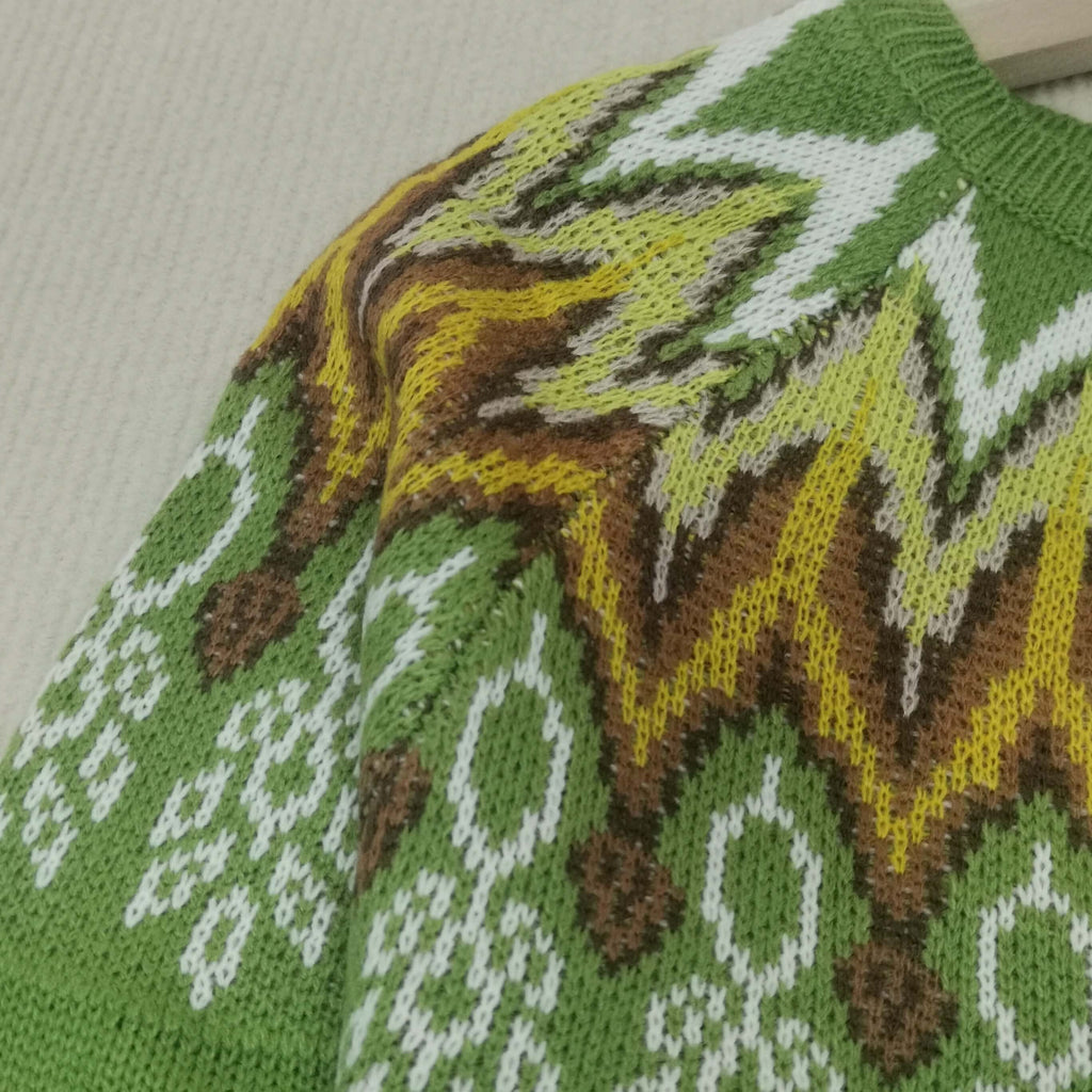 Argyle chevron sweater-DESTINY