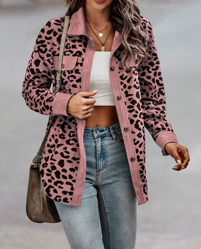 Chic leopard jacket - Stylish design for modern women - Lightweight and breathable material-DESTINY