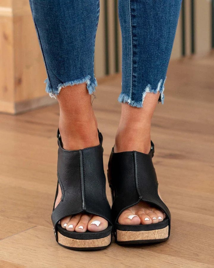 Comfy Sandals with medium-high heel-DESTINY