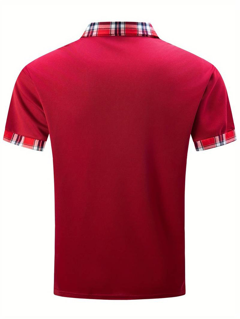 Elijah check shirt with zip and lapels-DESTINY