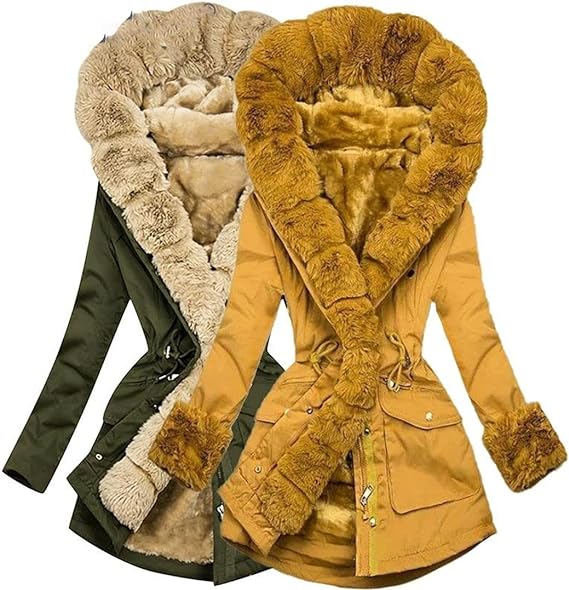 The warm fashion jacket with a cosy plush lining - Perfect for chilly days-DESTINY