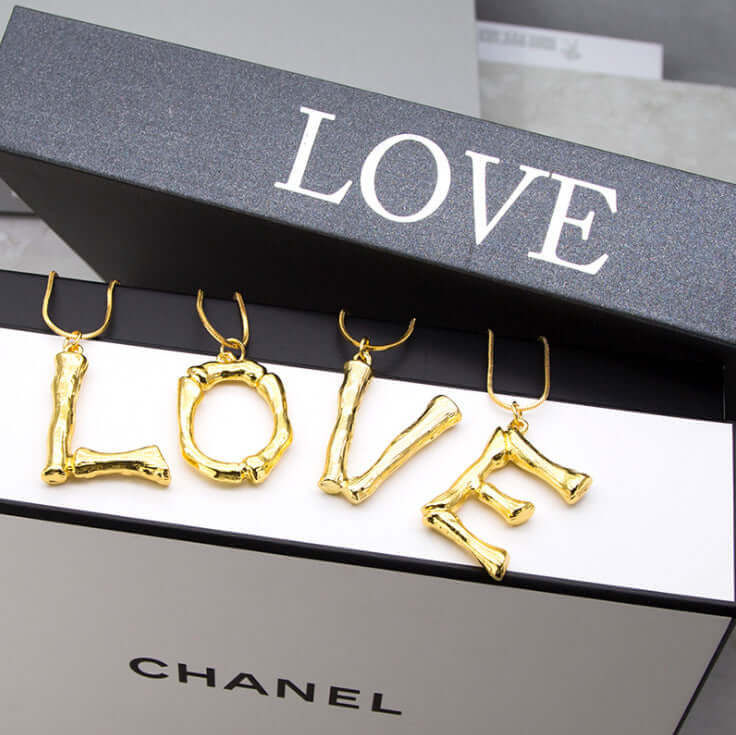 Fashion 26 letter necklace-DESTINY