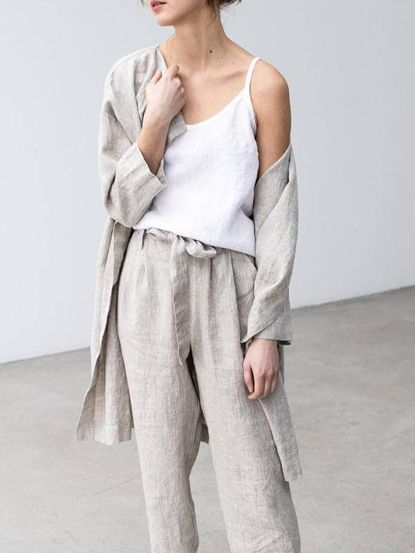 Spaghetti Strap Linen Blend Top-DESTINY