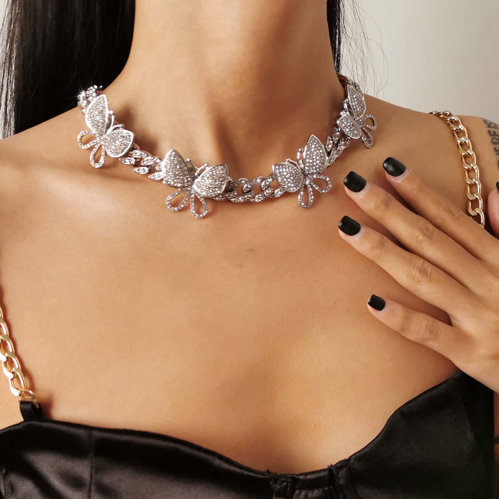 Fashion Butterfly Color Necklace-DESTINY