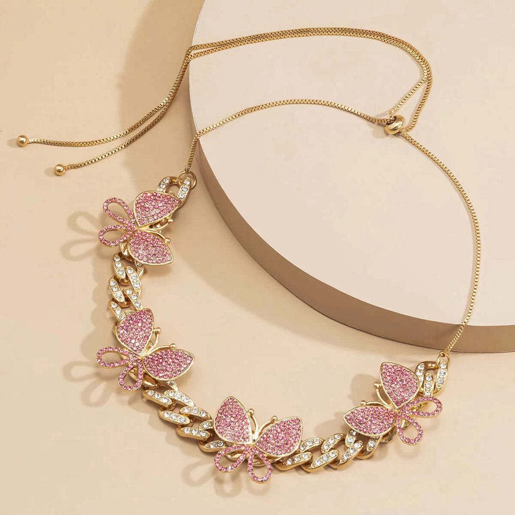 Fashion Butterfly Color Necklace-DESTINY
