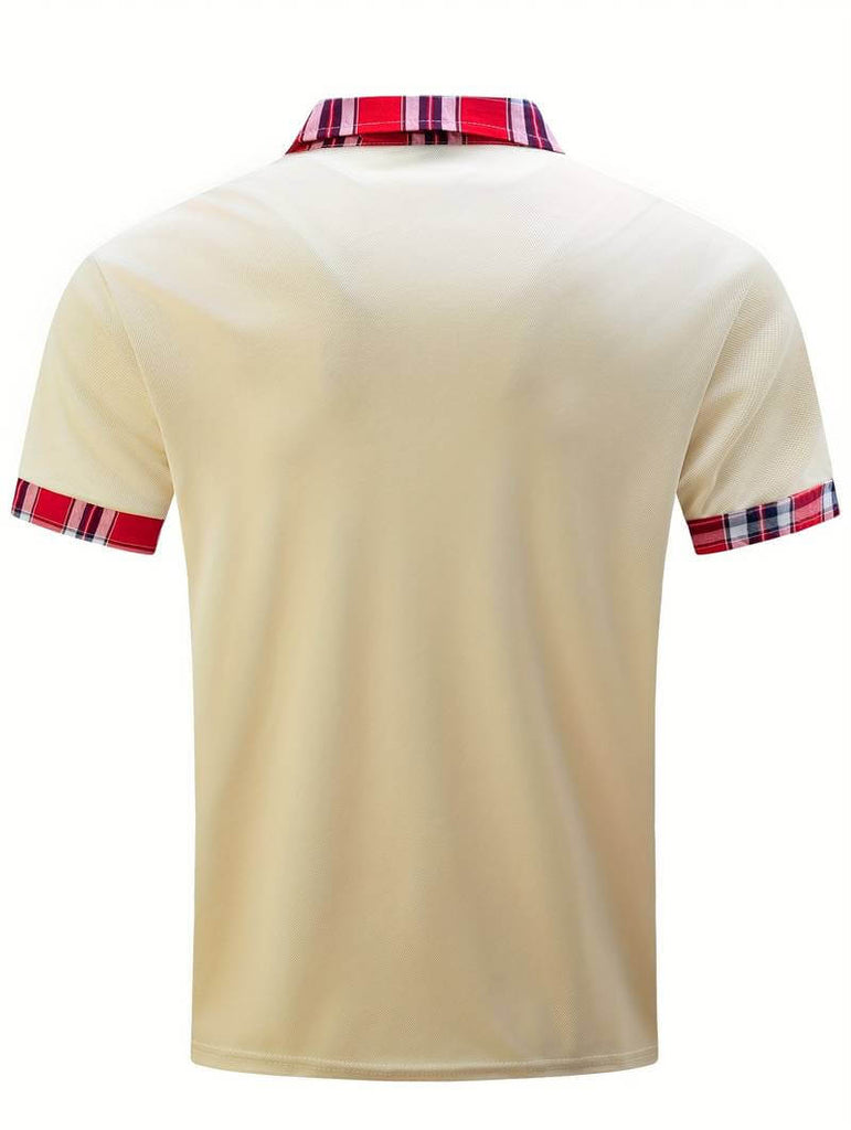 Elijah check shirt with zip and lapels-DESTINY