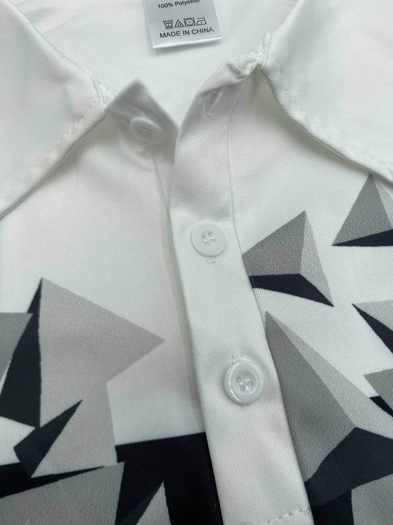 Edward geometric color block shirt for men-DESTINY